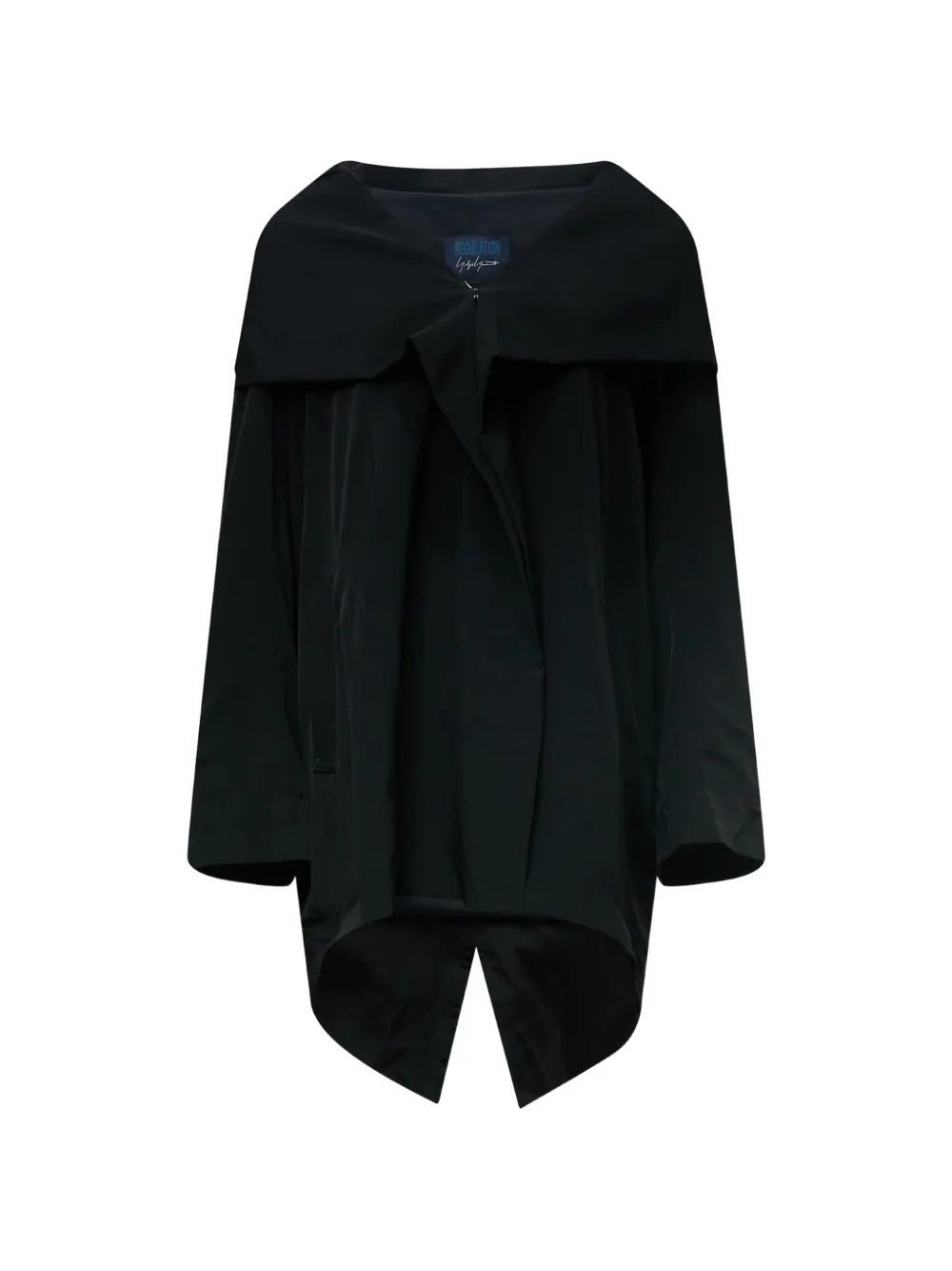 Yohji Yamamoto hooded cape - Nero