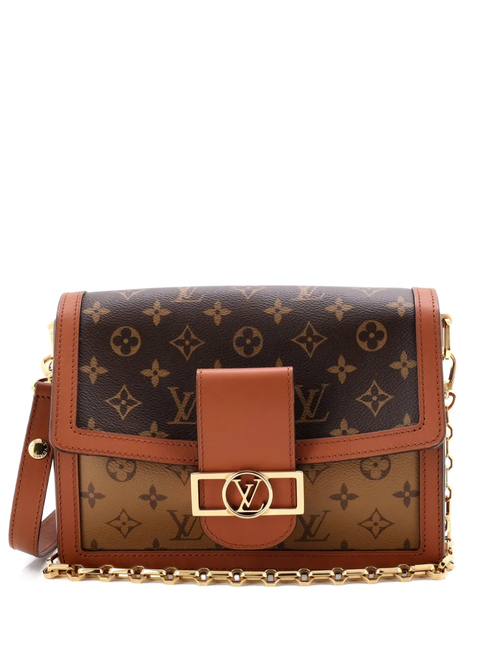 Louis Vuitton Pre-Owned Dauphine Reverse Monogram Canvas MM shoulder bag - Marrone