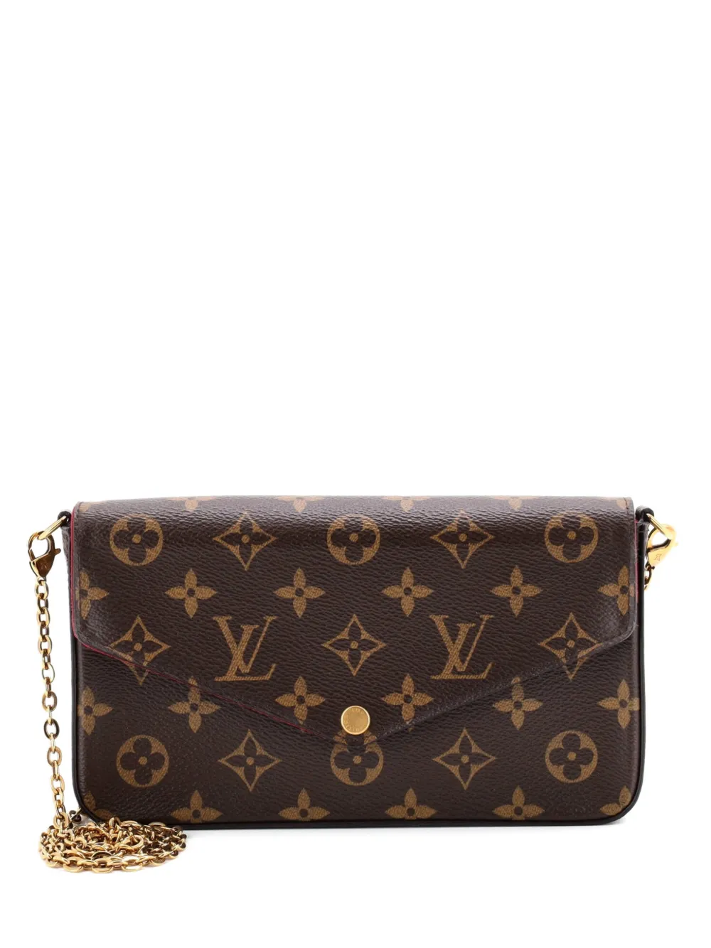Louis Vuitton Pre-Owned Felicie Pochette Monogram Canvas crossbody bag - Marrone