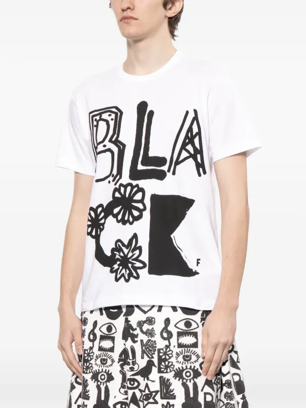 Black Comme Des Garçons グラフィック Tシャツ | ホワイト | FARFETCH JP