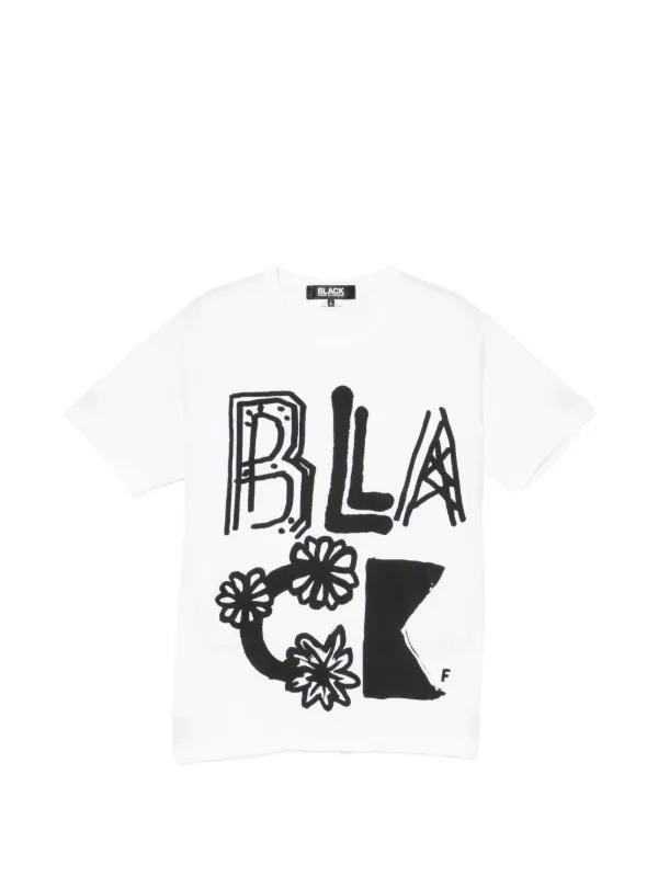 BLACK COMME des GARCONS グラフィックTシャツ M Black Comme Des Garçons グラフィック Tシャツ | ホワイト | FARFETCH JP