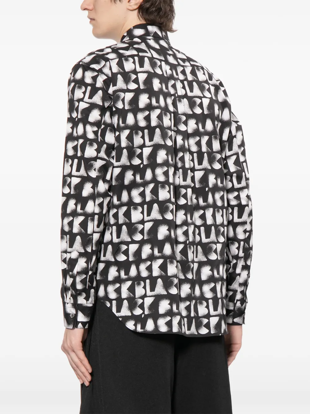 Black Comme Des Garçons Shirt met lange mouwen Zwart