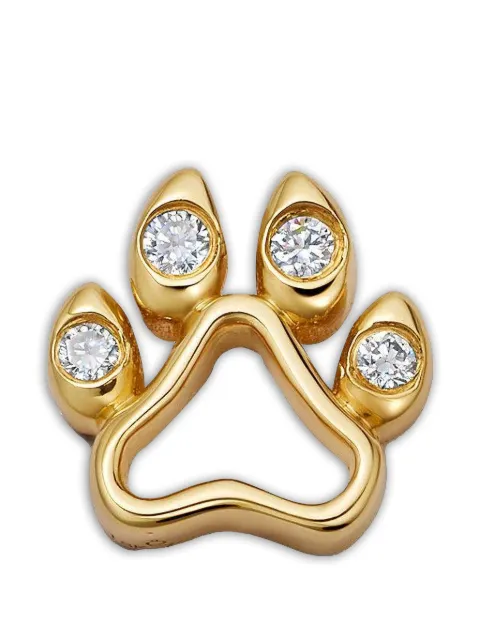 Loquet dije Dog Paw con diamantes