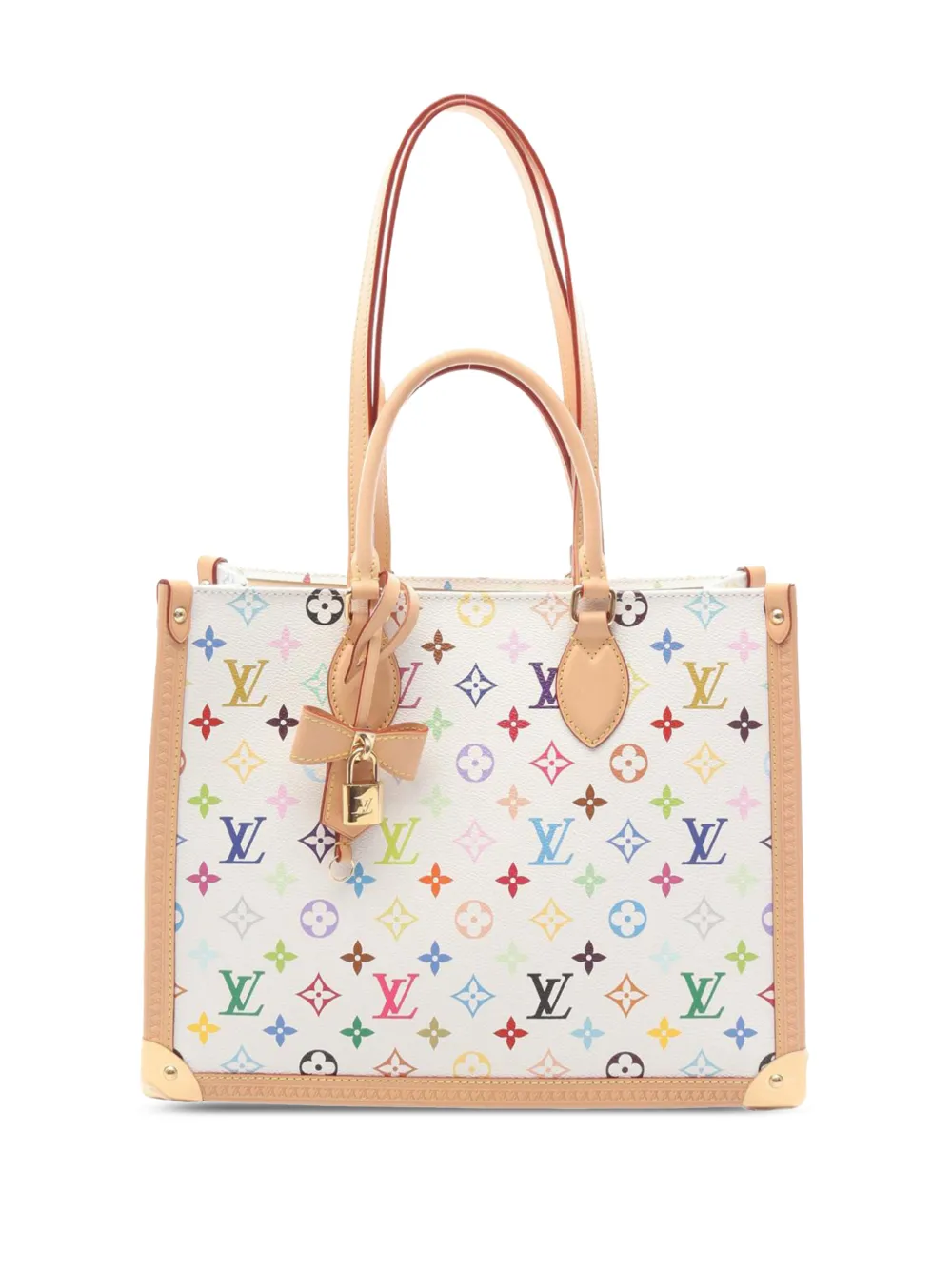 Louis Vuitton Pre-Owned 2010-2026 Monogram Multicolore OntheGo Trunk MM tote bag - Bianco