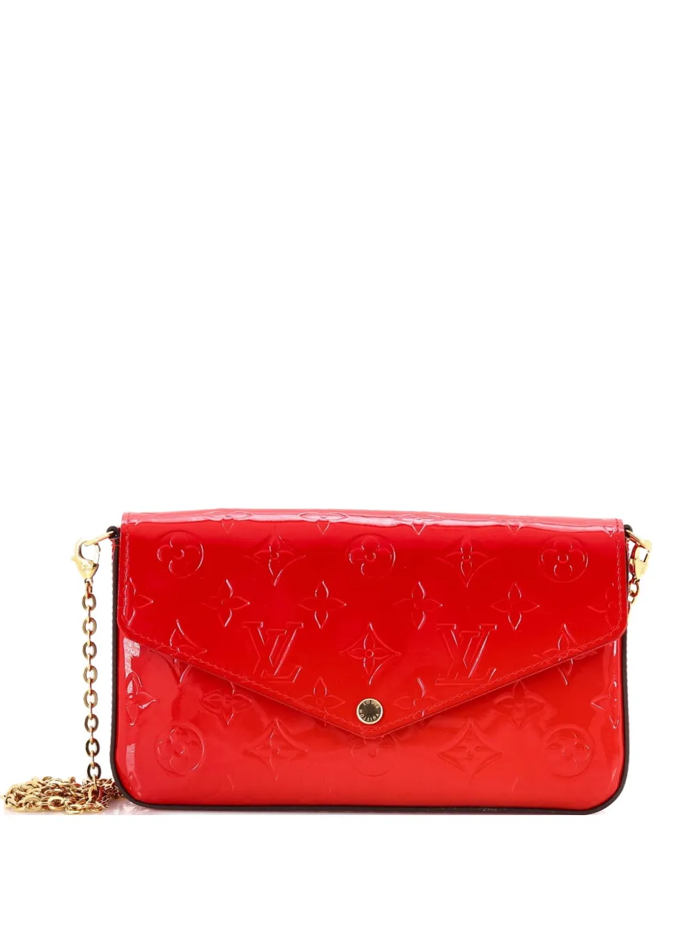 Louis Vuitton Pre-Owned Felicie Pochette Monogram Vernis crossbody bag - Rosso