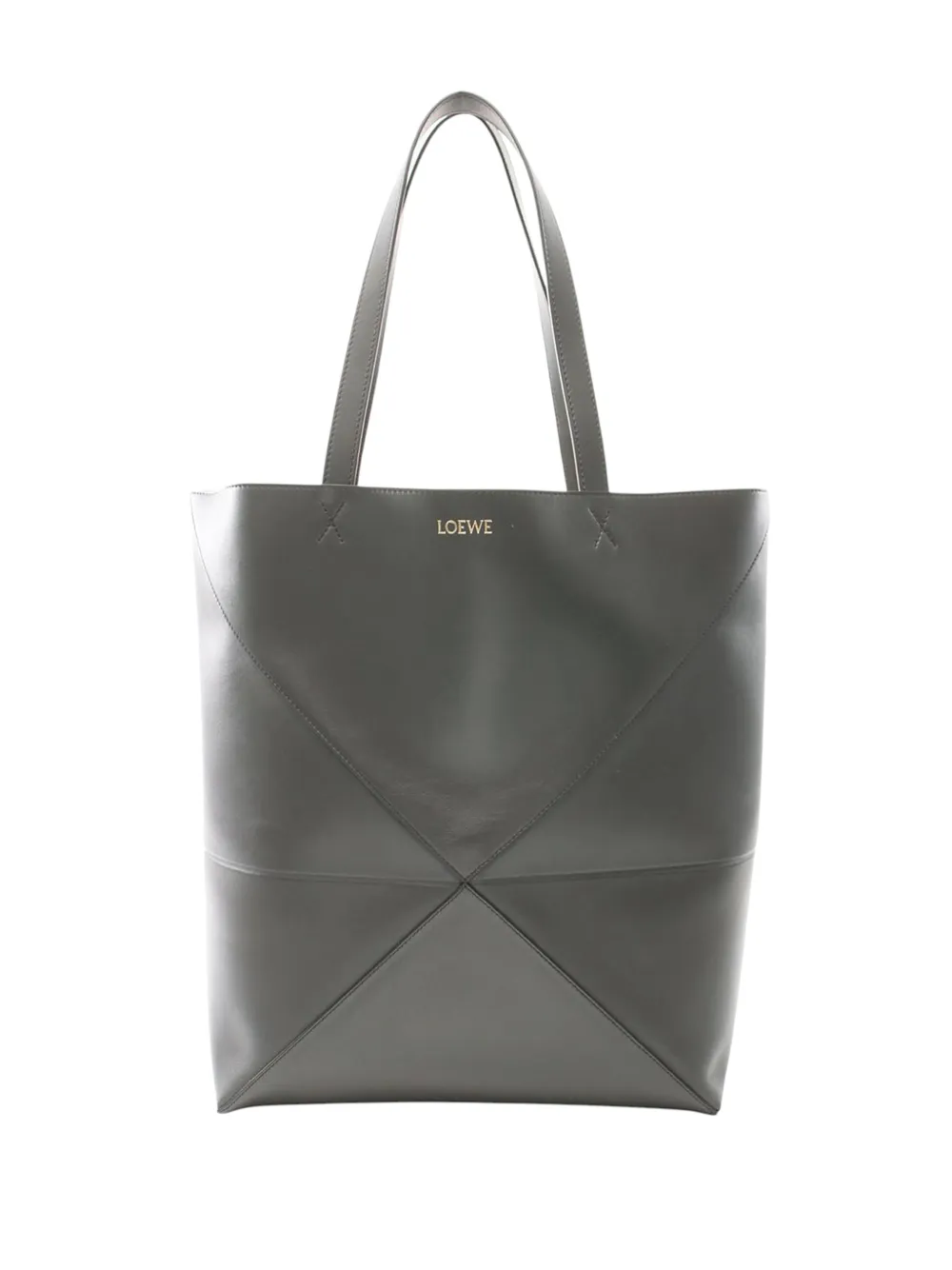 Loewe Pre-Owned Borsa tote Puzzle Fold grande in pelle di vitello 2010-2026 - Grigio