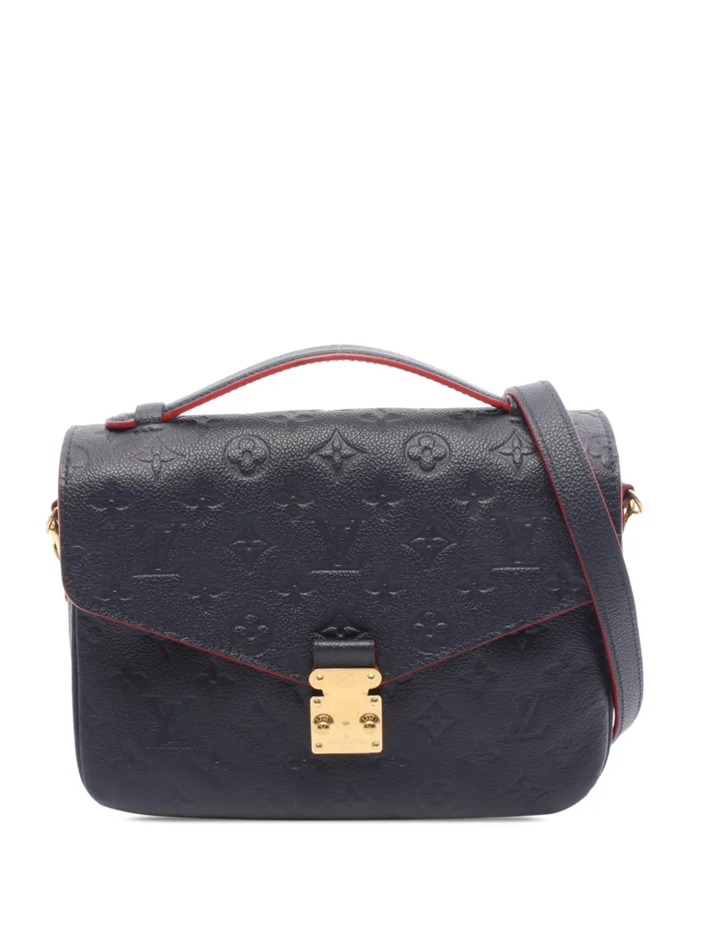 Louis Vuitton Pre-Owned Borsa a tracolla Pochette Metis in pelle Empreinte con monogramma 2019 - Blu