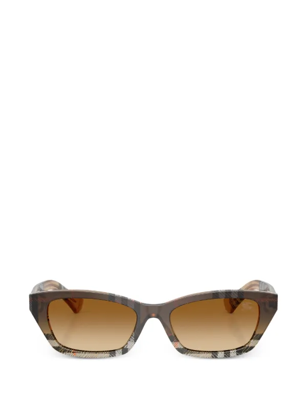 Burberry Checkered Brown Cat Eye Sunglasses brand new in box 18453954_39599524_600.jpg main image 3