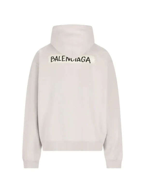 Balenciaga Over Zip-Up Hoodie 