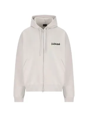 Balenciaga ジップアップ パーカー | ホワイト | FARFETCH JP