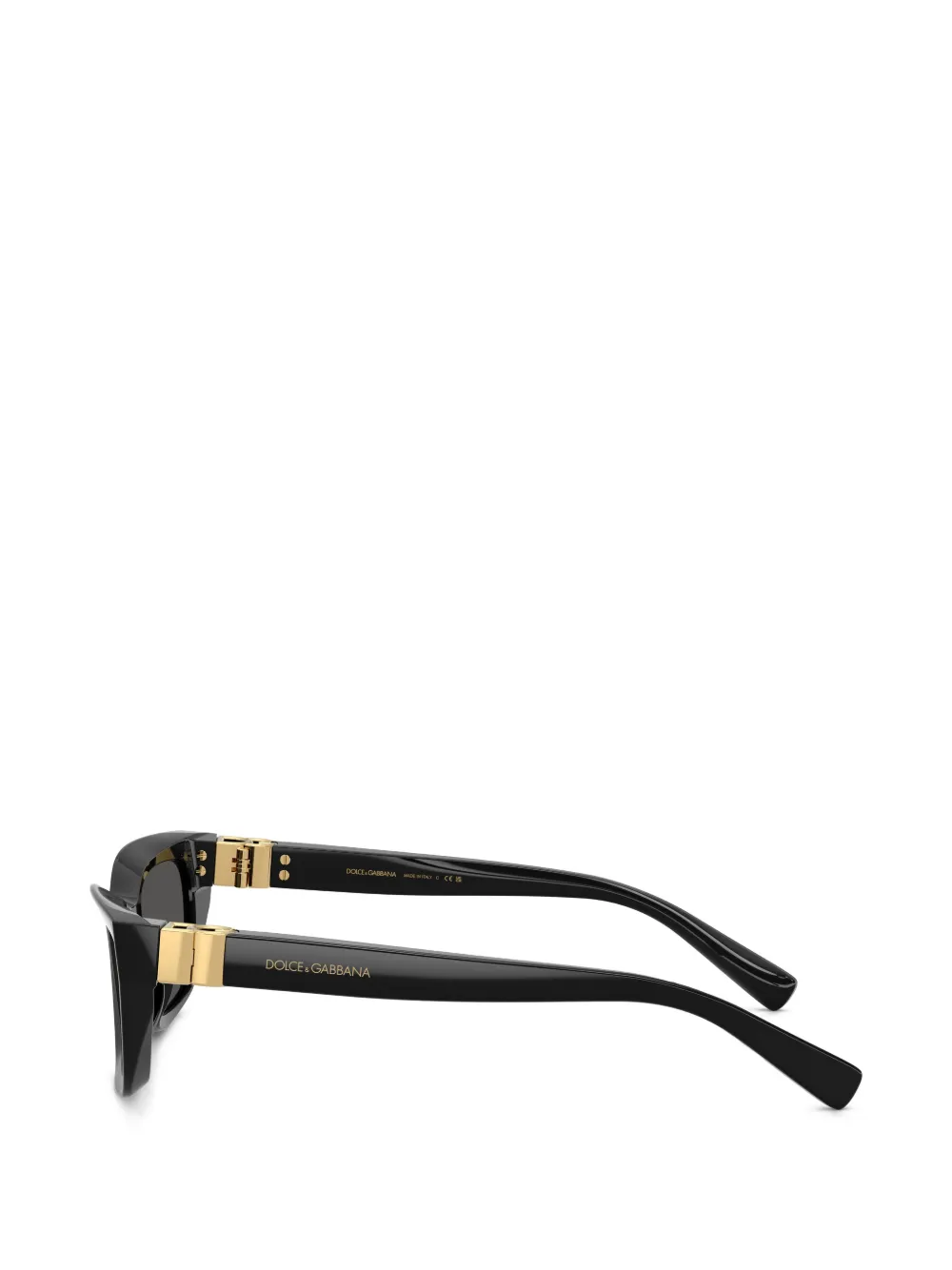 Dolce & Gabbana Eyewear Zonnebril met cat-eye montuur Zwart