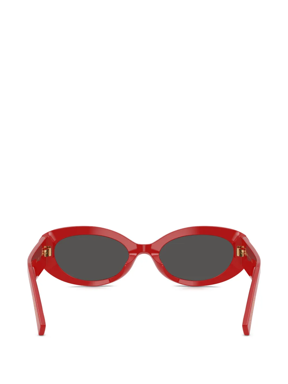 Dolce & Gabbana Eyewear Devotion zonnebril met ovalen montuur Rood