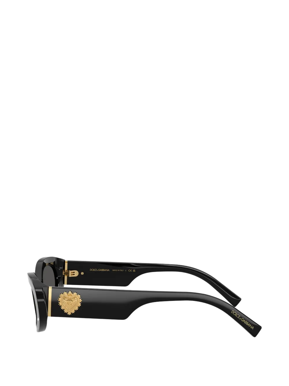 Dolce & Gabbana Eyewear Zonnebril met ovalen montuur Zwart
