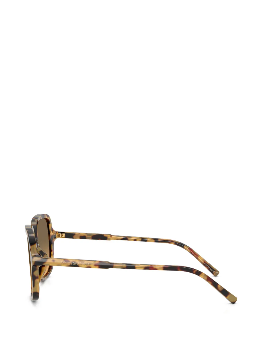 Dolce & Gabbana Eyewear Zonnebril met oversized montuur Bruin