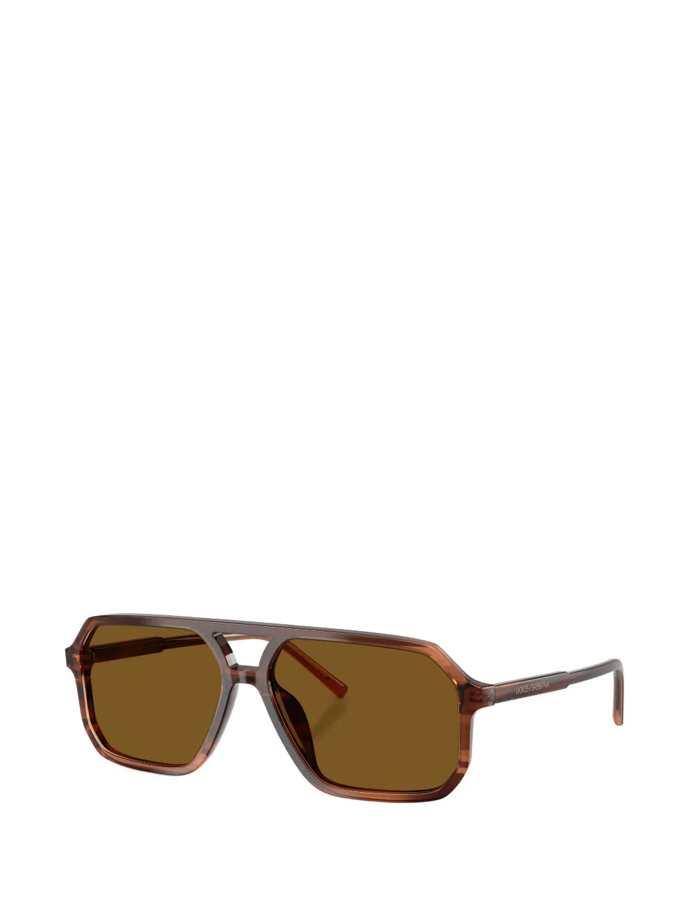 Dolce & Gabbana Zonnebril met piloten montuur Bruin