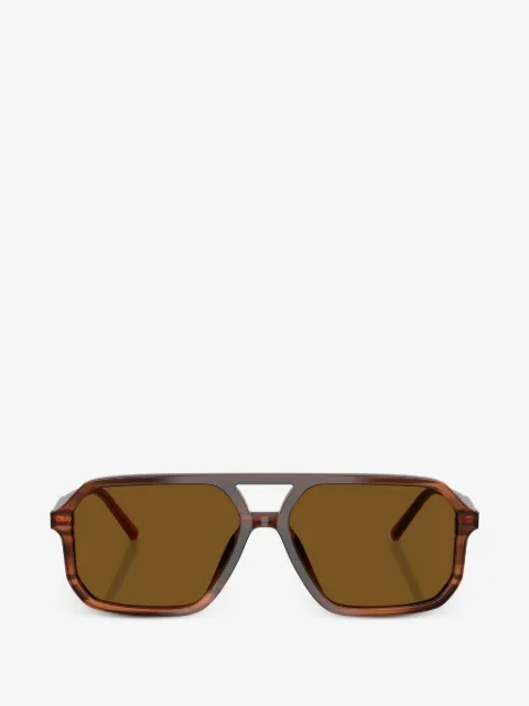 Dolce & Gabbana pilot-frame tortoiseshell sunglasses