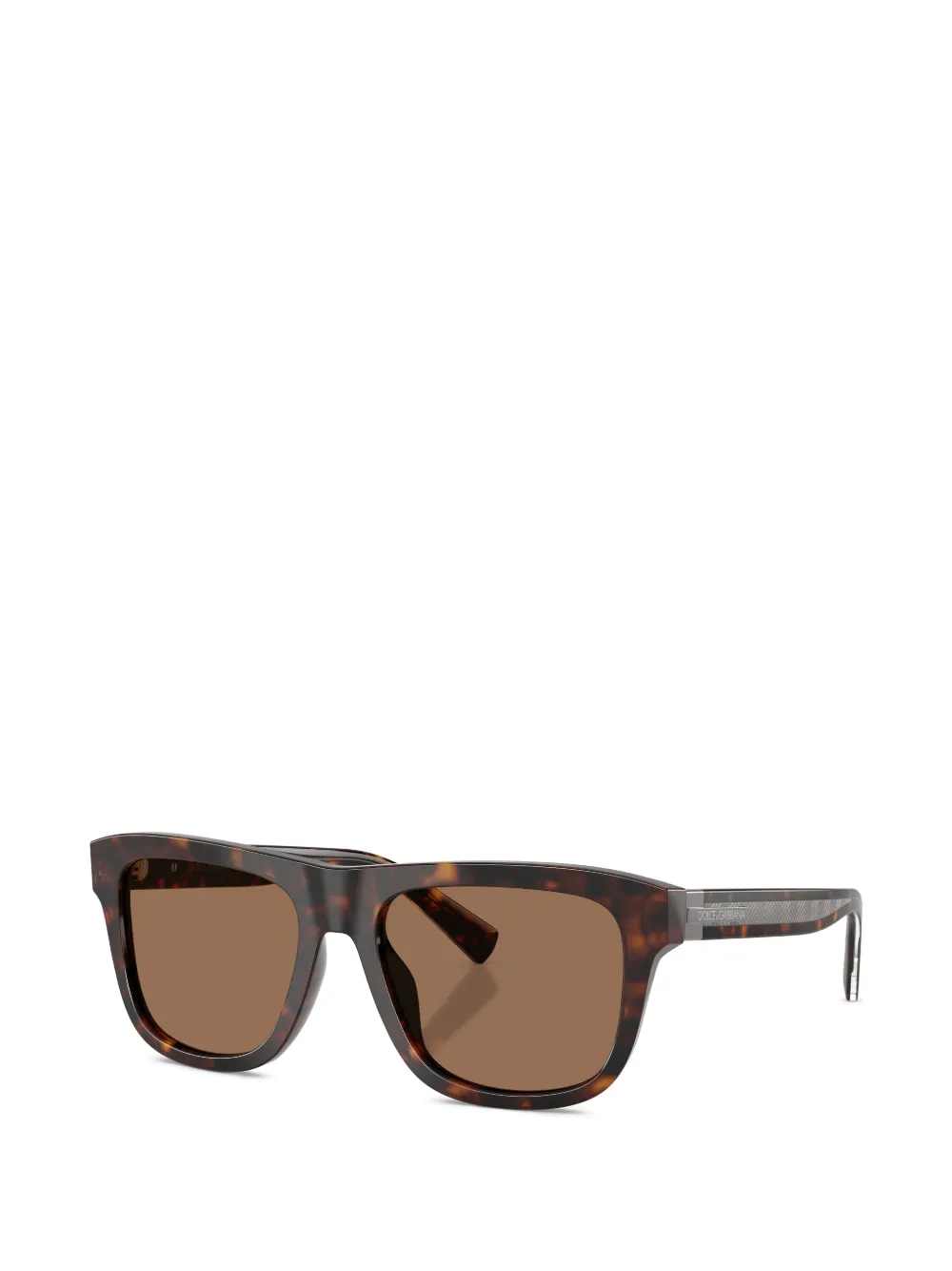 Dolce & Gabbana Eyewear Zonnebril met schildpadschild-design Bruin