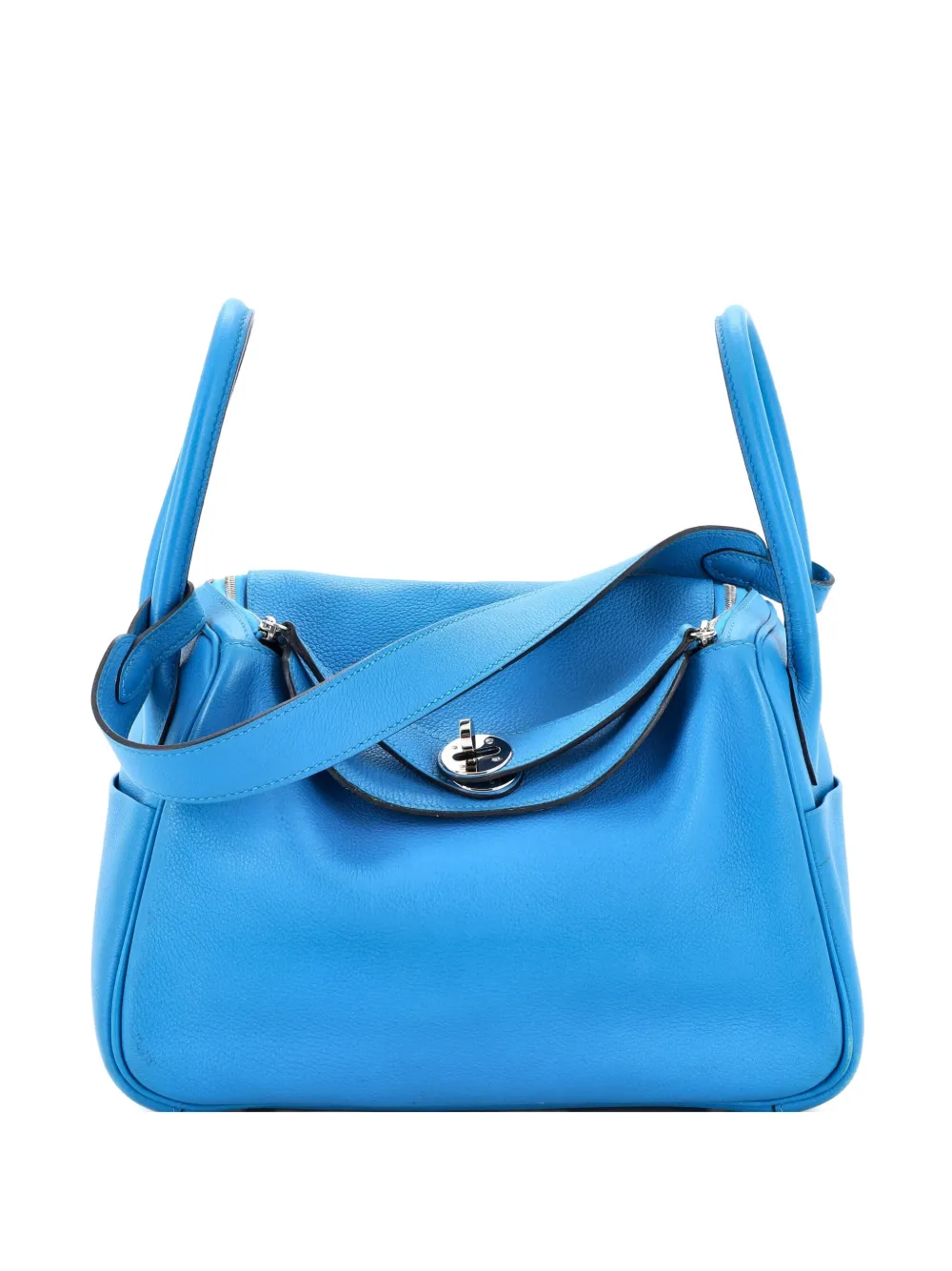 Hermès Pre-Owned Lindy Bag Evercolor 26 shoulder bag - Blu