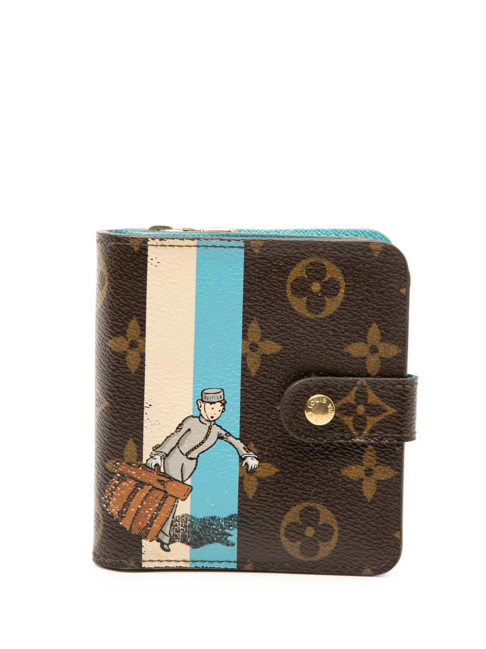 Louis Vuitton Pre-Owned 2006 Monogram Groom Compact Zippy Wallet small wallets - Marrone