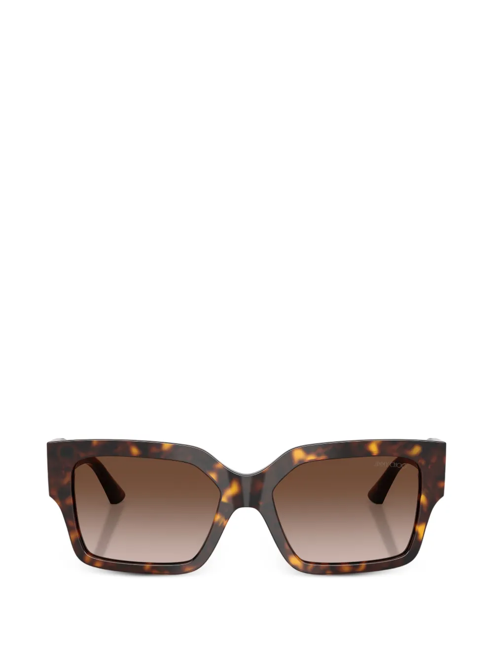 Jimmy Choo Eyewear Occhiali da sole rettangolari - Marrone