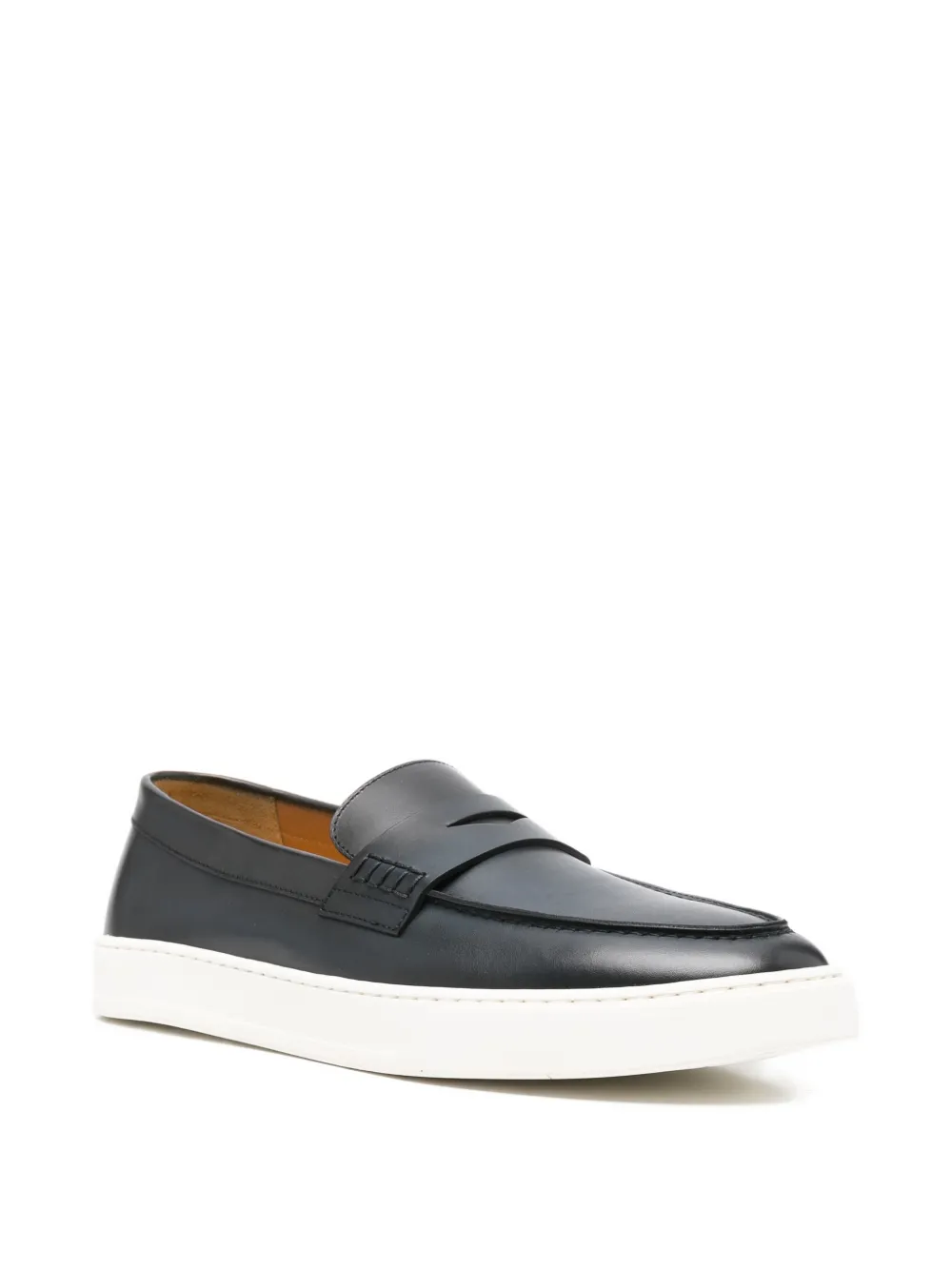 Doucal's penny-slot loafers Blauw