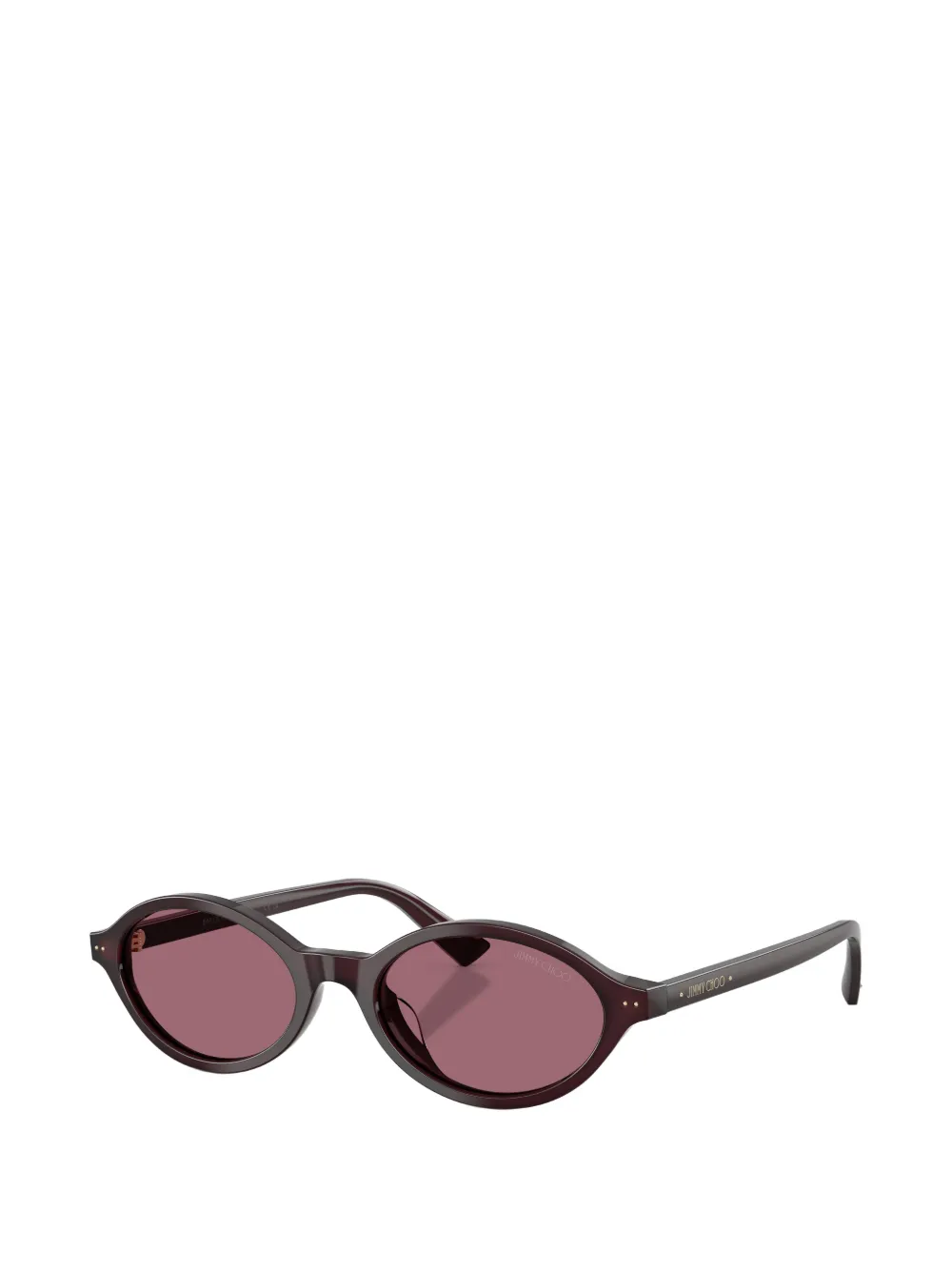 Jimmy Choo Eyewear Zonnebril met ovalen montuur Bruin
