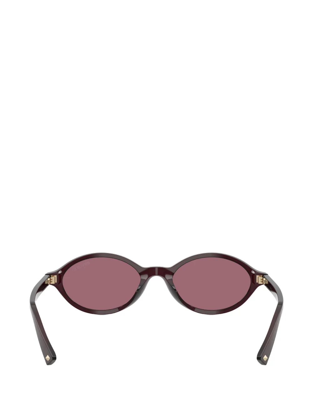 Jimmy Choo Eyewear Zonnebril met ovalen montuur Bruin