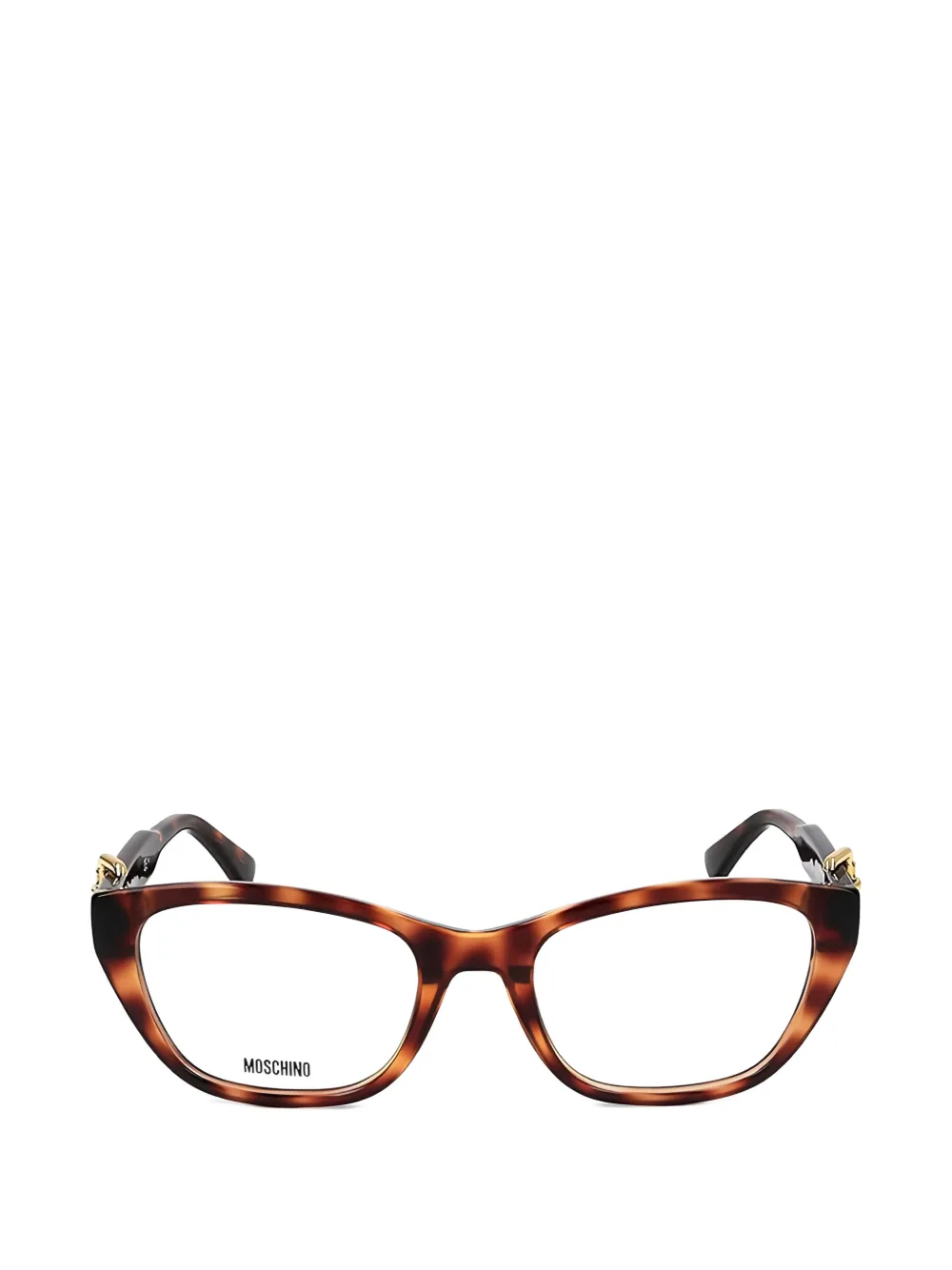 Moschino buckle-detail glasses - Braun