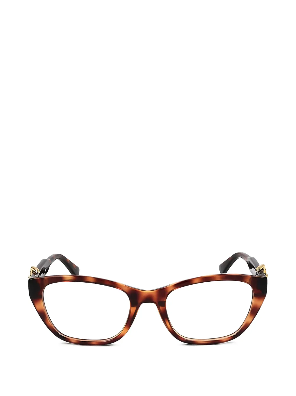 Moschino buckle-detail glasses - Marrone