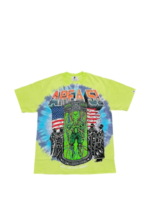 Warren Lotas kortærmet T-shirt med batiktryk