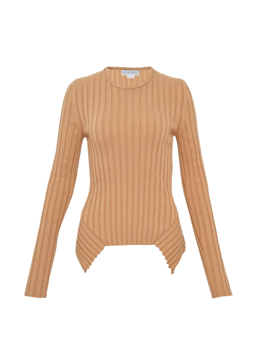 Stella McCartney ribbed cotton top - Braun