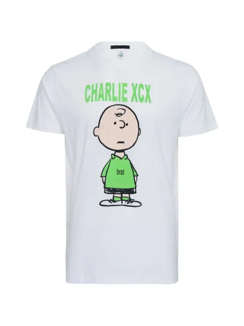 Black Score printed T-shirt