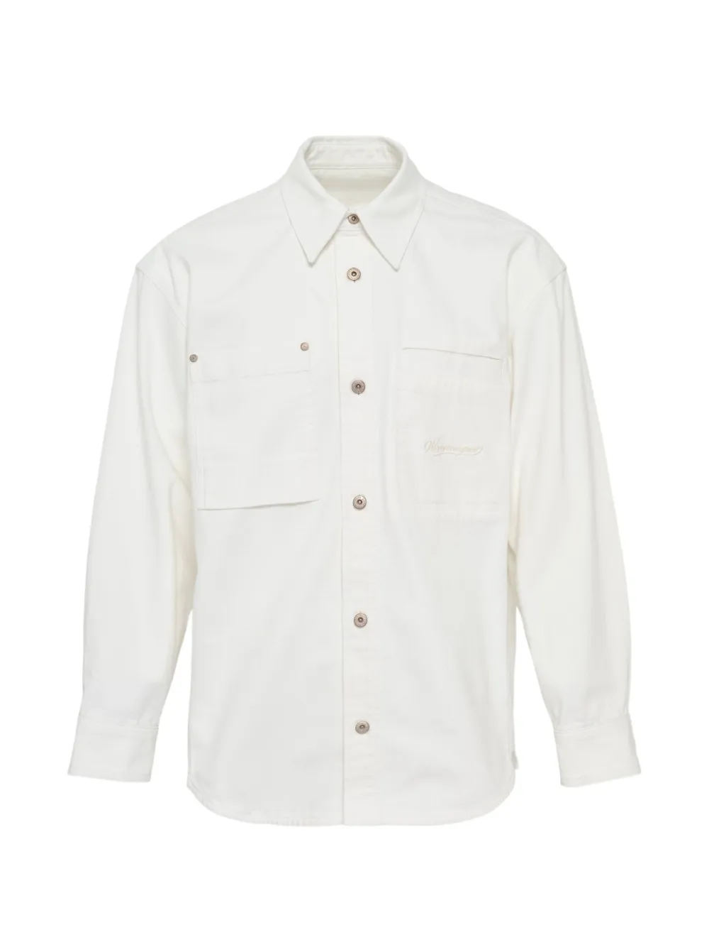 Wooyoungmi Shacket back floral-print jacket - Weiß