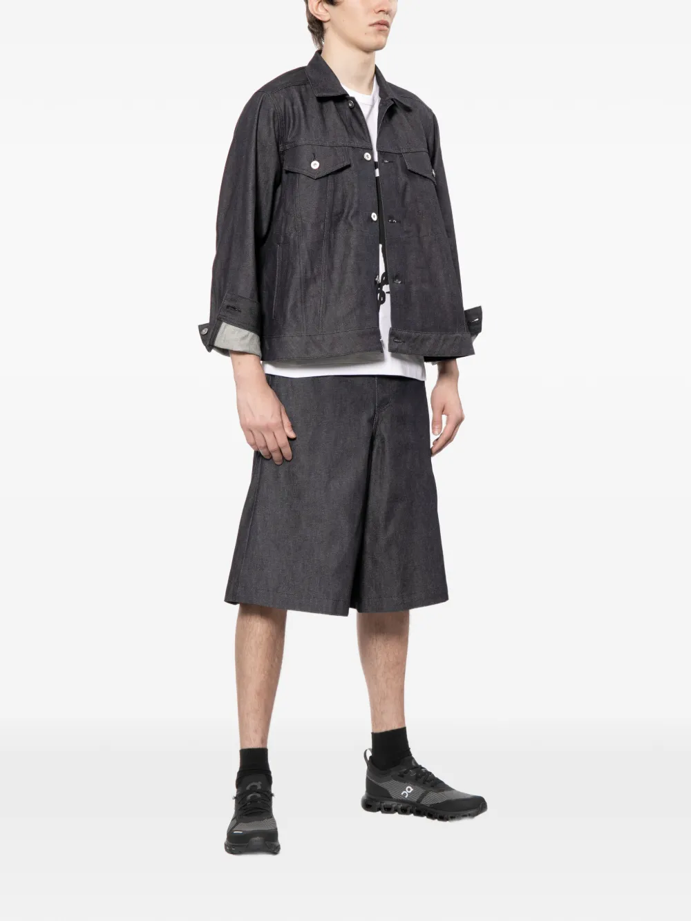 Black Comme Des Garçons T-shirt met ronde hals en grafische print Wit