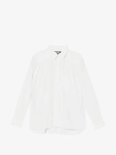 Black Comme Des Garçons camisa manga larga