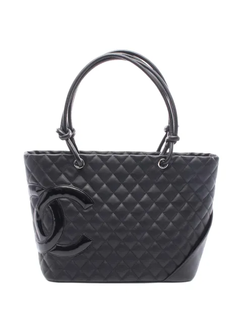 CHANEL Pre-Owned 2011 Large Lambskin Cambon Ligne tote bag