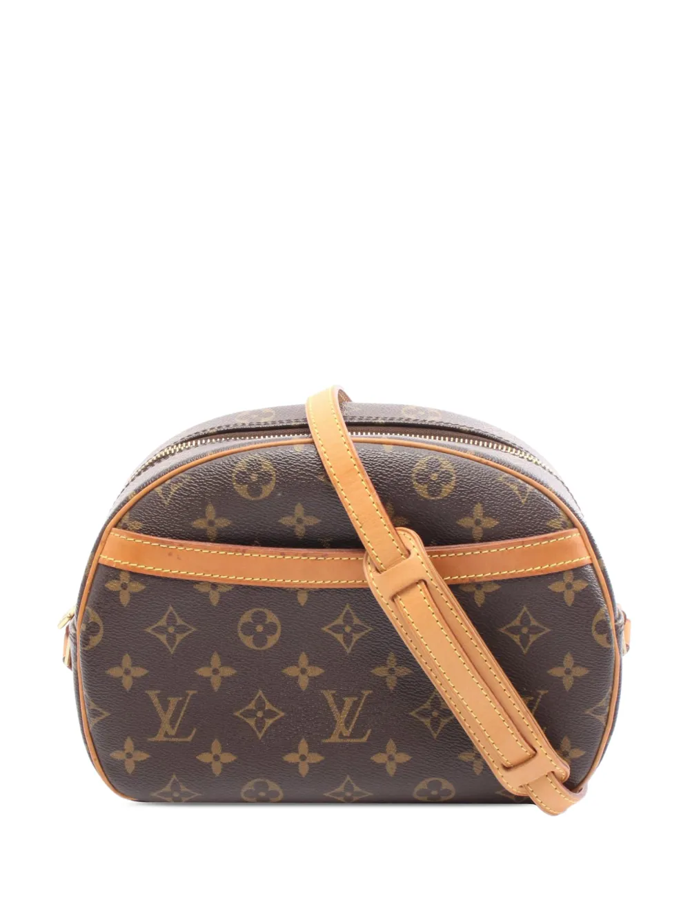 Pre-owned Louis Vuitton 2006 Monogram Blois Crossbody Bag In Brown