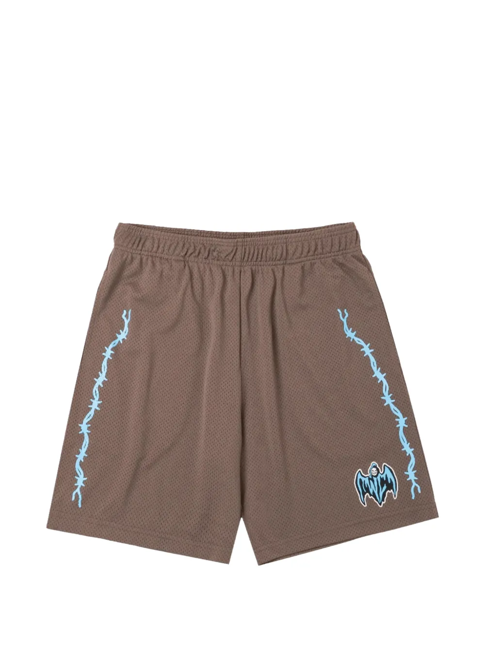 Warren Lotas elastic-waistband track shorts - Marrone