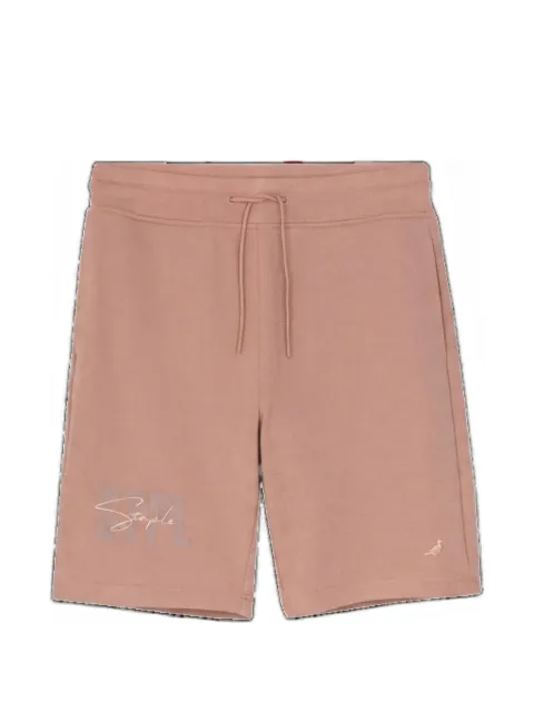 Staple Bermuda esportiva com script bordado