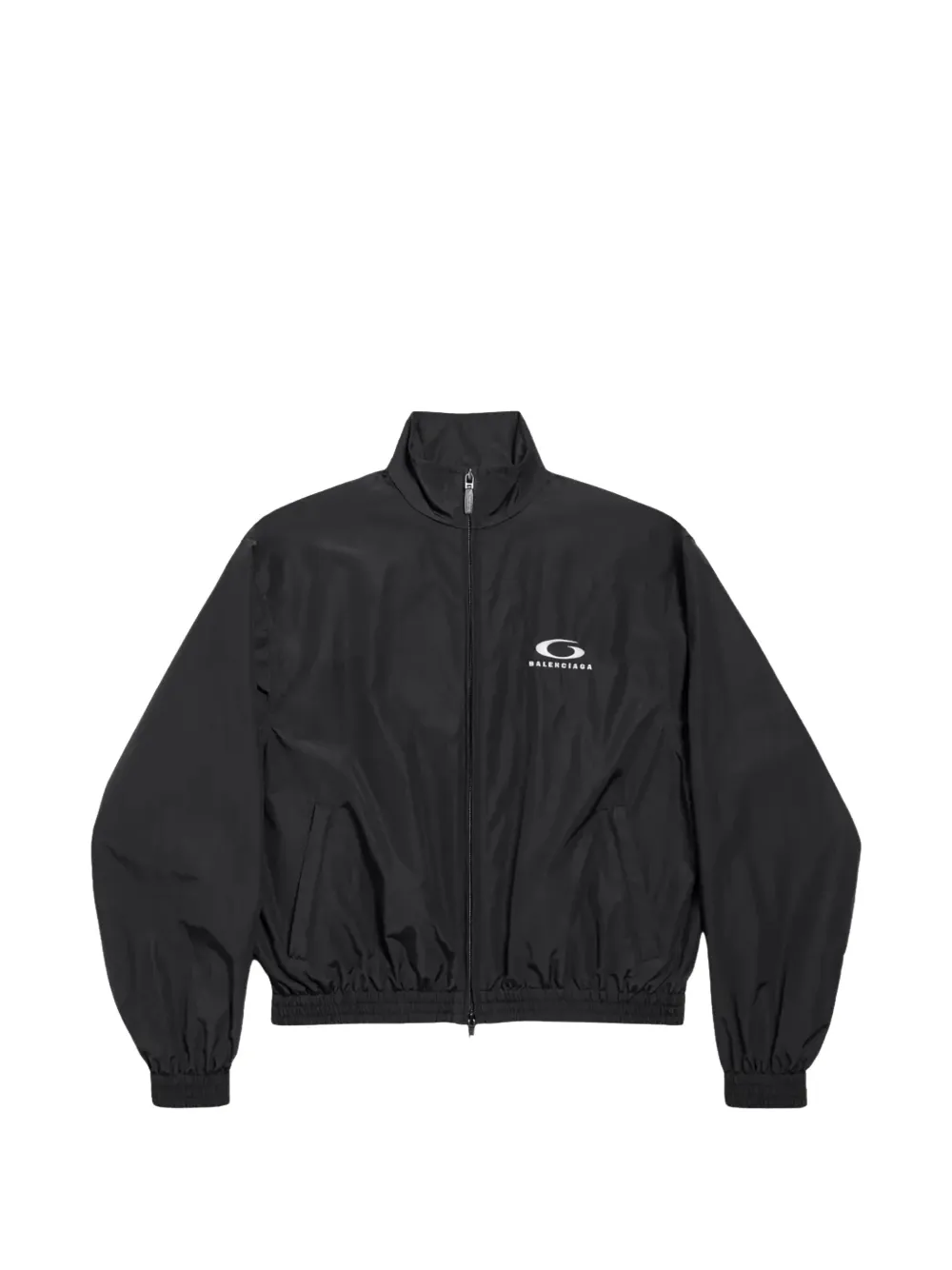 Balenciaga Tracksuit Stand Up Collar Jacket WMNS "Black" - Schwarz