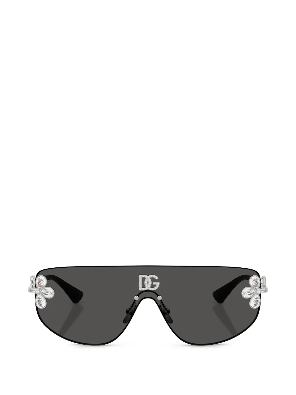 Dolce & Gabbana Shield-frame Sunglasses In Gray