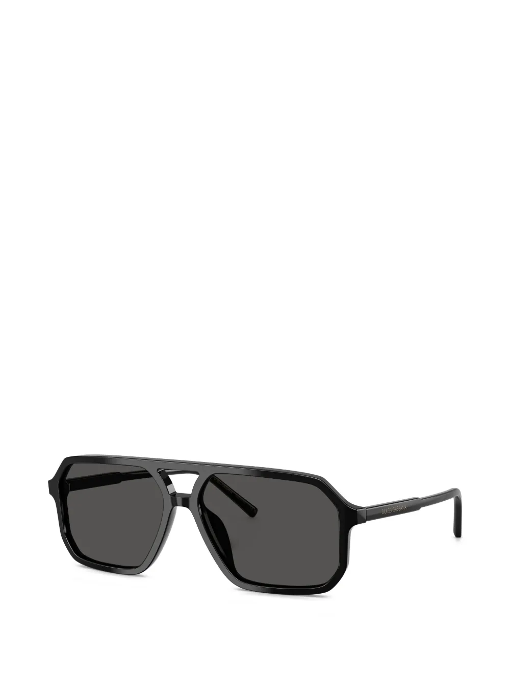 Dolce & Gabbana Eyewear Zonnebril met piloten montuur Zwart