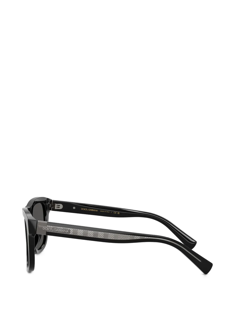 Dolce & Gabbana Eyewear Zonnebril met vierkant montuur Zwart