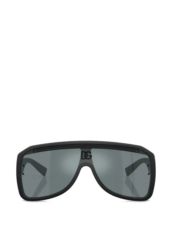 Dolce & Gabbana Eyewear DGロゴプレート サングラス | ブラック
