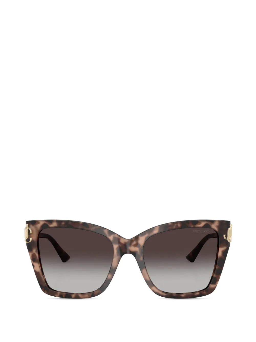 Jimmy Choo Eyewear Occhiali da sole con logo - Marrone