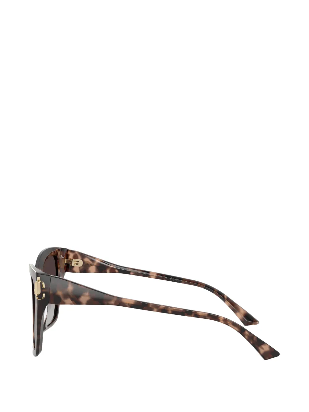 Jimmy Choo Eyewear Zonnebril met logodetail Bruin