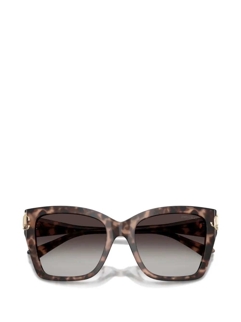 Jimmy Choo Eyewear Zonnebril met logodetail Bruin