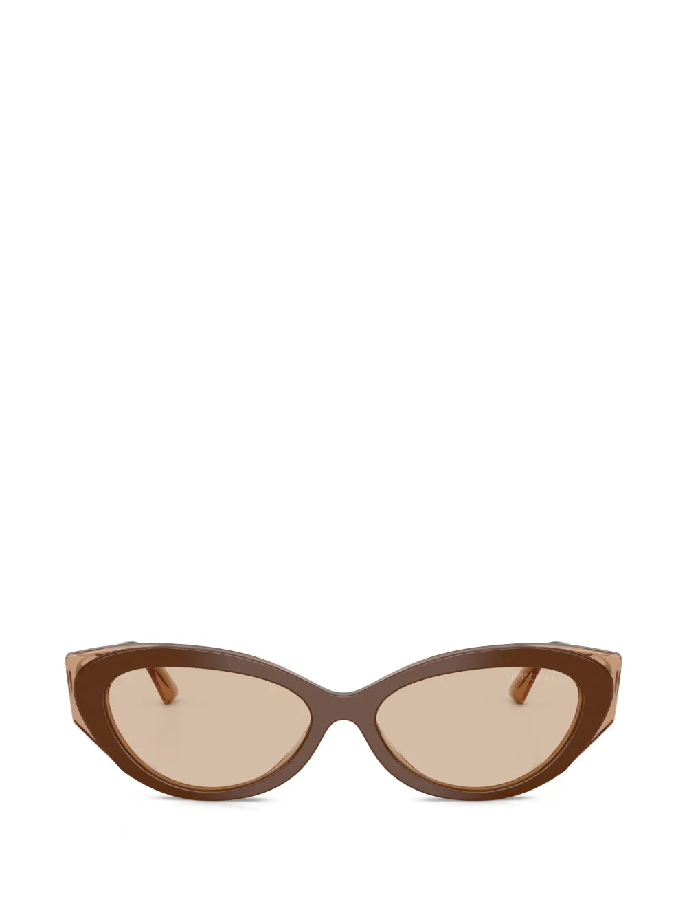 Jimmy Choo Eyewear Zonnebril met cat-eye montuur Bruin