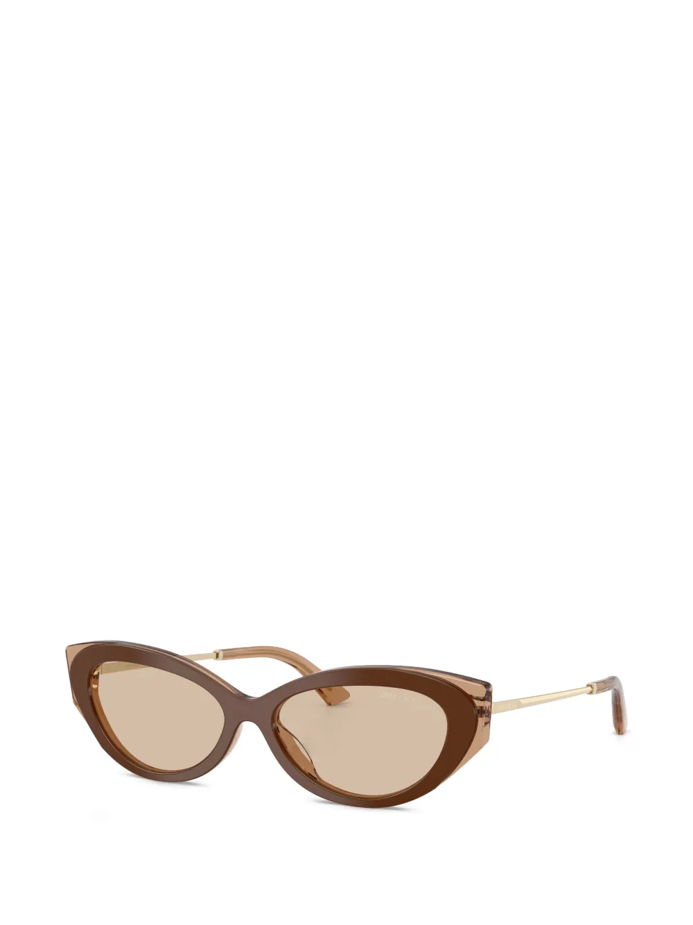 Jimmy Choo Eyewear Zonnebril met cat-eye montuur Bruin