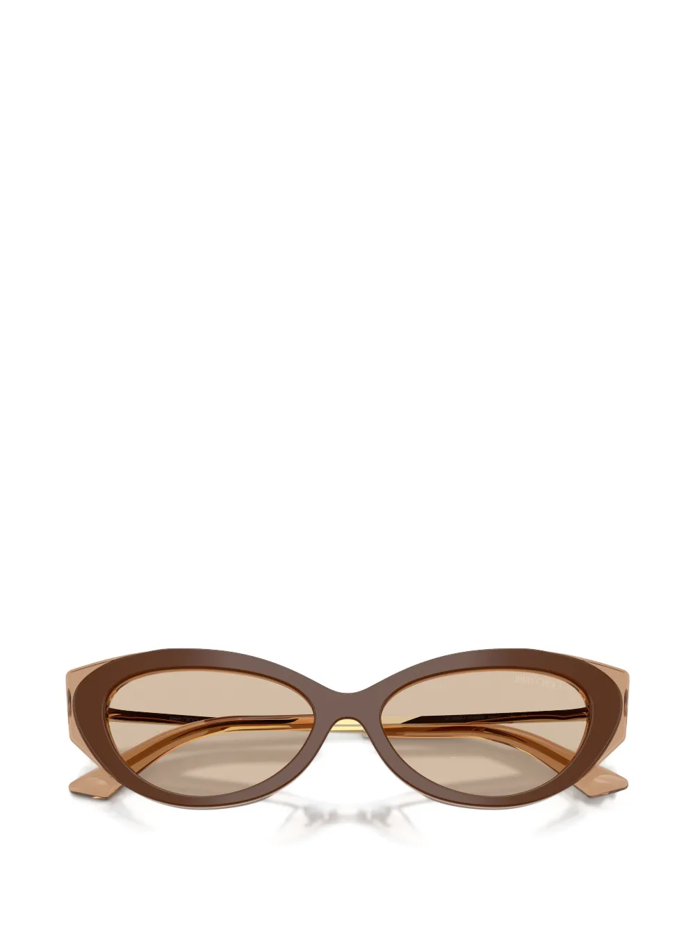 Jimmy Choo Eyewear Zonnebril met cat-eye montuur Bruin